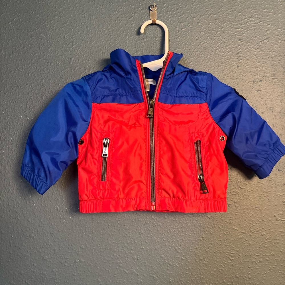 Infant Boys Ralph Lauren Red and Blue Jacket 3 months